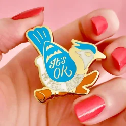 Cheap It'S Ok To Feel Blue Enamel Pin Enamel Pins