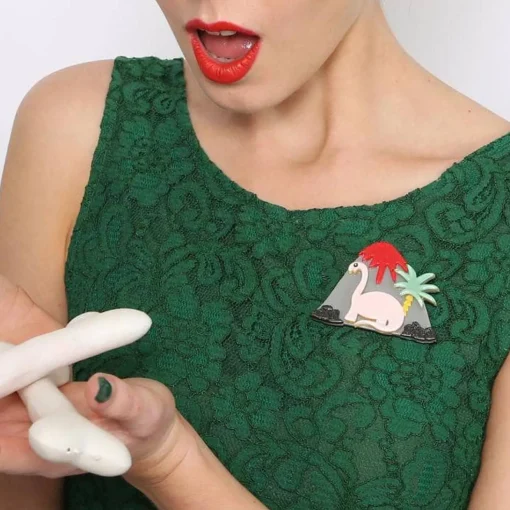 Cheap Jurassic Thunder Dinosaur Brooch Brooches
