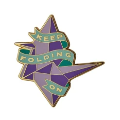 Shop Keep Folding On Enamel Pin Enamel Pins