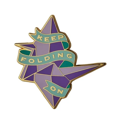 Shop Keep Folding On Enamel Pin Enamel Pins