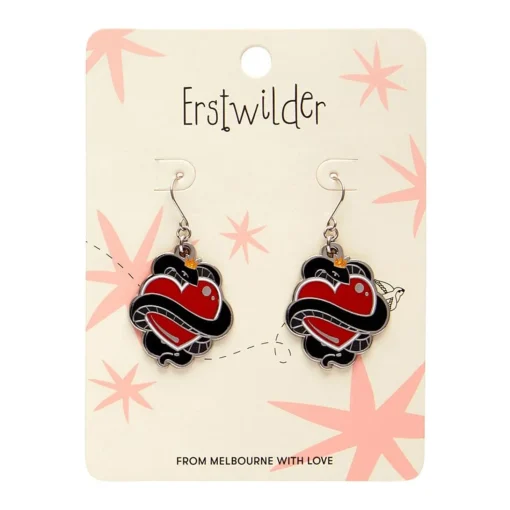 Cheap King Of Cobras Enamel Drop Earrings Enamel Earrings