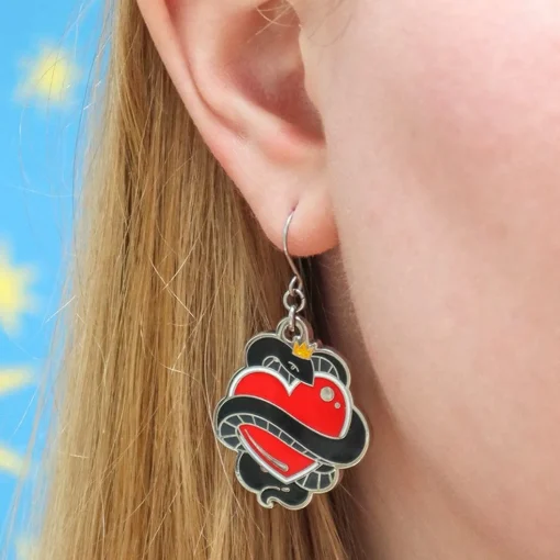 Cheap King Of Cobras Enamel Drop Earrings Enamel Earrings
