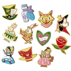 Fashion Kitchy Witch Alice'S Wonderland Complete Pin Pack - 11 Piece Enamel Pins