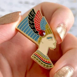Cheap Lady Of Grace Nefertiti Enamel Pin Enamel Pins