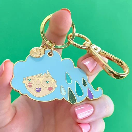 Outlet Lainey The Rainy Enamel Key Ring Enamel Key Rings