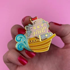Store Let'S Set Sail Enamel Pin Enamel Pins