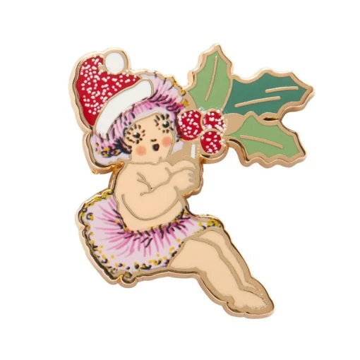 Shop Little Ragged Christmas Blossom Enamel Pin Enamel Pins