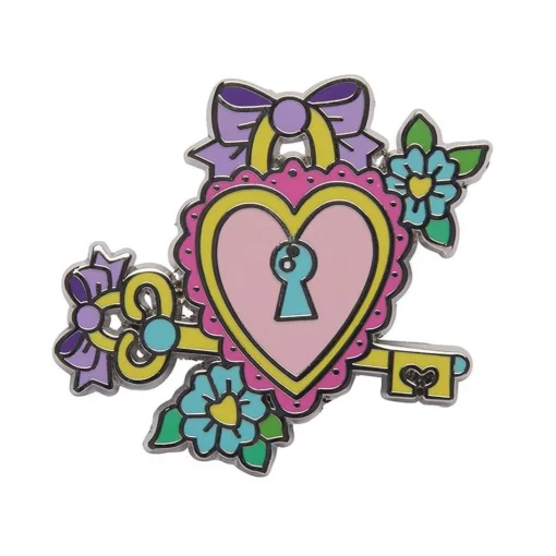 Online Lock And Key Enamel Pin Enamel Pins