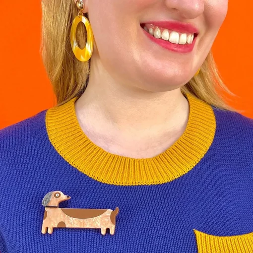 Sale Long Dog Brooch Brooches