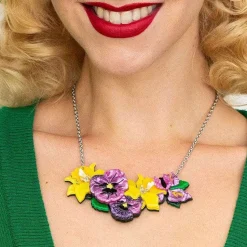 Shop Love-In-Idleness Flower Necklace (Small) Necklaces