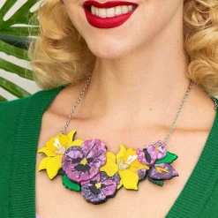 Sale Love-In-Idleness Flower Necklace (Large) Necklaces