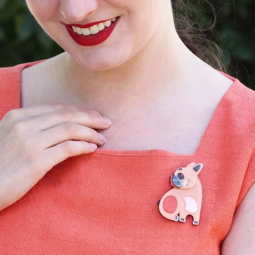 Clearance Luce The French Bulldog Brooch Brooches