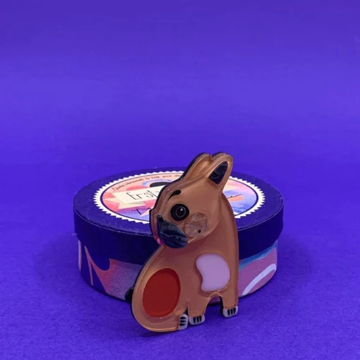 Clearance Luce The French Bulldog Brooch Brooches
