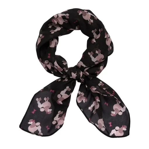 Best Sale Madame Caniche Head Scarf - Black Scarves