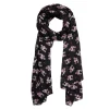 Cheap Madame Caniche Large Neck Scarf - Black Scarves