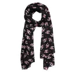 Cheap Madame Caniche Large Neck Scarf - Black Scarves