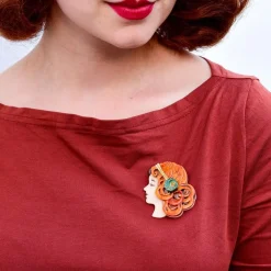Fashion Mademoiselle Bernhardt Brooch Brooches