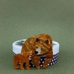 Fashion Mama Bear Brooch Brooches