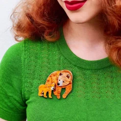 Fashion Mama Bear Brooch Brooches
