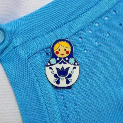 Cheap Matryoshka Memories Medium Enamel Pin Enamel Pins