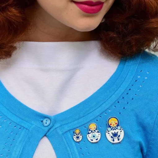 Cheap Matryoshka Memories Medium Enamel Pin Enamel Pins