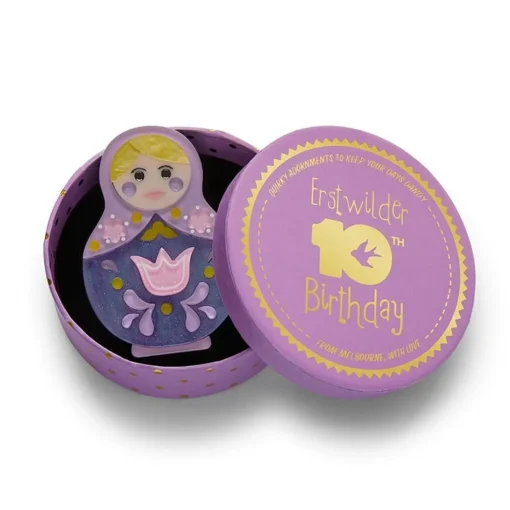 Clearance Matryoshka Memories Toy Brooch Brooches