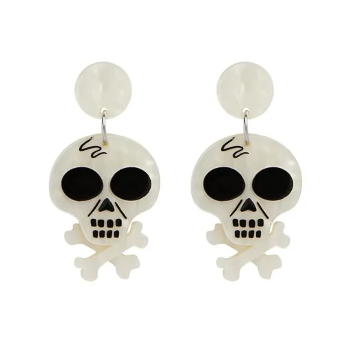 Fashion Memento Mori Earrings Earrings