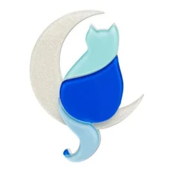 Best Minna'S Moon Cat Brooch Brooches