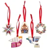 Best Sale Modern Holiday Enamel Tree Ornament Pack - 5 Piece Tree Ornaments