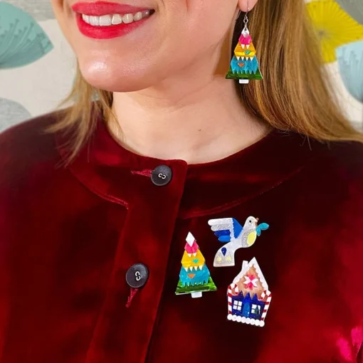 Store Modern Holiday Mystery Mini Brooch Brooches