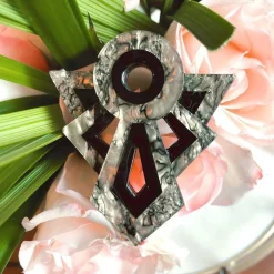 Outlet Modernist Motif Brooch Brooches