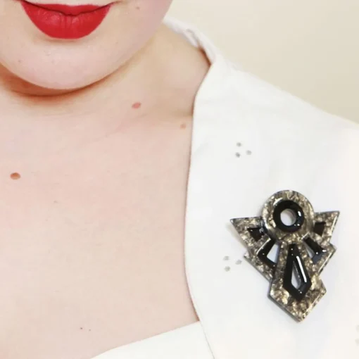 Outlet Modernist Motif Brooch Brooches