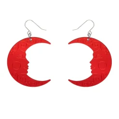 Shop Moon Mirror Drop Earrings - Red Essential Earrings