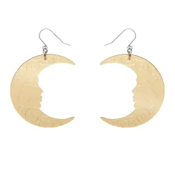 Cheap Moon Mirror Drop Earrings - Gold Essential Earrings