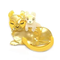 Shop Mother Cub Love Lion Brooch Brooches