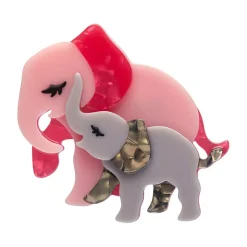 Discount Mother Ella Elephants Brooch Brooches
