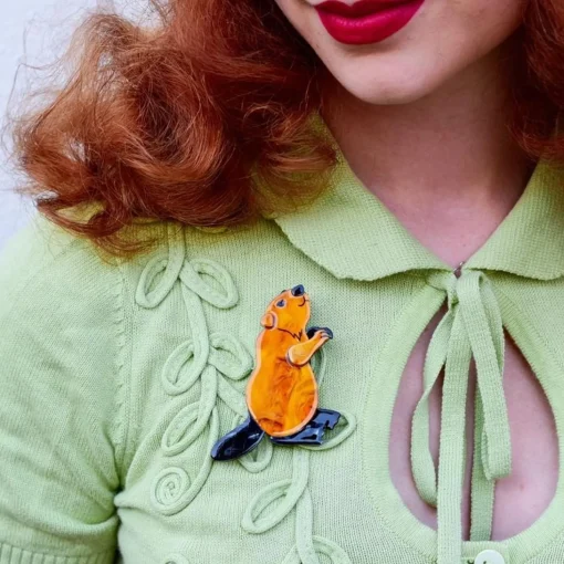 Cheap Mr. Beaver'S Bark Brooch Brooches