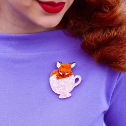 Hot Mug Full Of Hugs Brooch Brooches