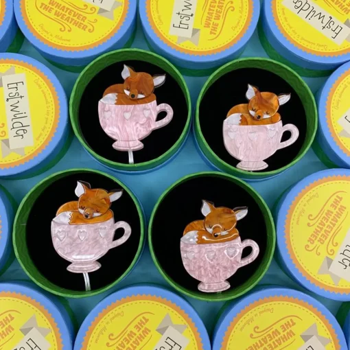 Hot Mug Full Of Hugs Brooch Brooches
