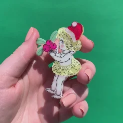 Best Sale Native Berries Christmas Brooch Brooches