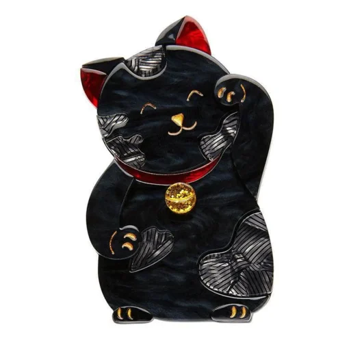 Fashion Neko The Beckoner Brooch Brooches