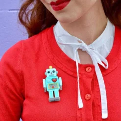 Hot Nuts And Bolts Robot Brooch Brooches