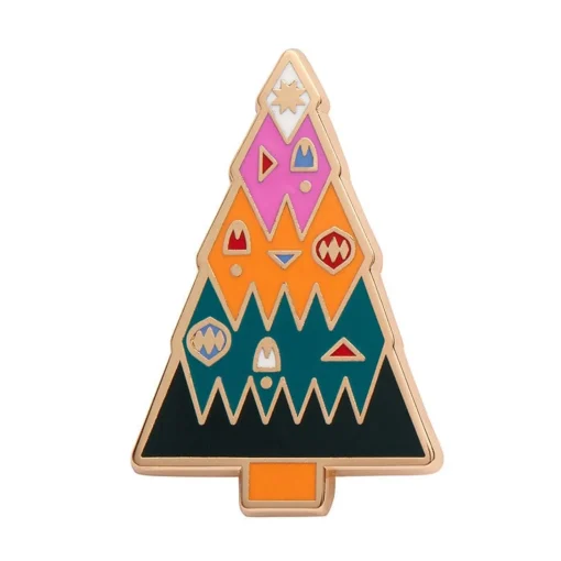 Clearance O Christmas Tree Enamel Pin Enamel Pins