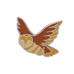 Clearance Obsequious Owl Enamel Pin Enamel Pins