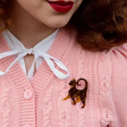 New On The Prowl Mini Brooch Brooches