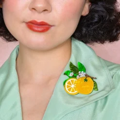 Cheap Orange Crush Brooch Brooches