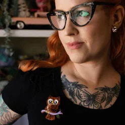 Best Sale Owl Eyes On You Brooch Brooches