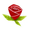 Sale Painted Rose Brooch Brooches