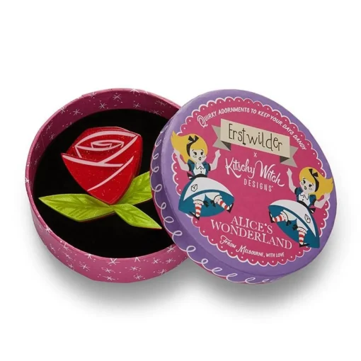 Sale Painted Rose Brooch Brooches