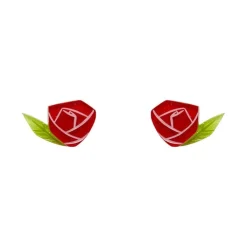 Flash Sale Painted Rose Earrings Earrings
